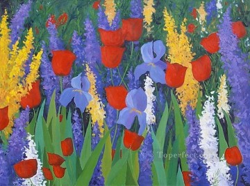 yxf027bE impressionism garden Oil Paintings